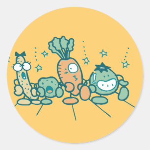 Adesivo T-shirt e presentes parvos dos vegetarianos