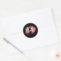 T-Shirt Kanji Gekka/Caligrafia Japonesa Luar