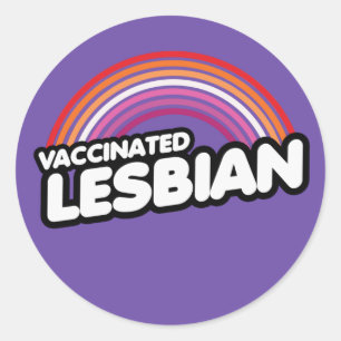 Adesivo T-Shirt LESBIANO VACINADO