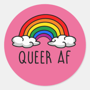 Adesivo T-Shirt QUEER AF