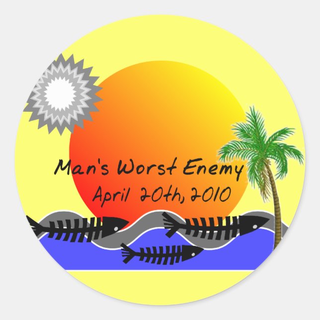 Adesivo T-Shirts de Derramar de ÓLEO (Frente)