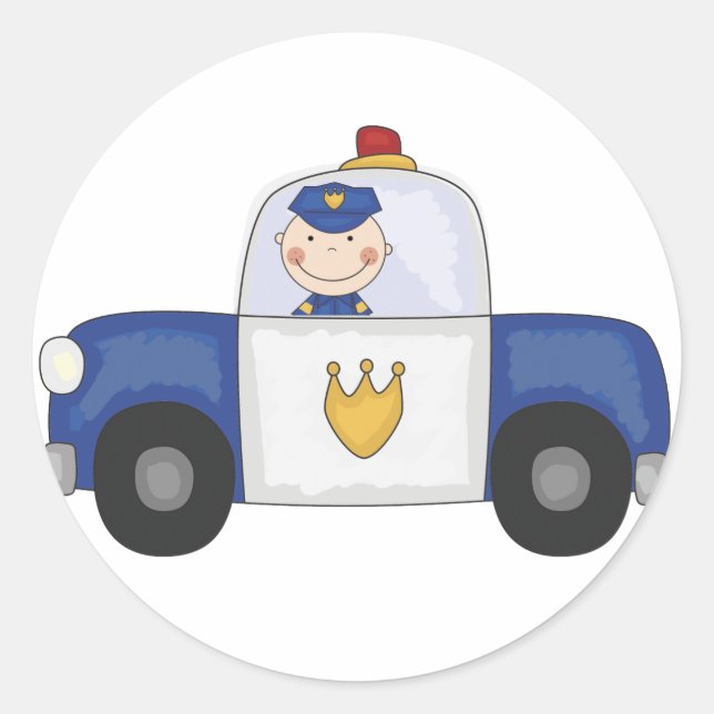 Adesivo T-shirts e dotes de cruzador da polícia (Frente)