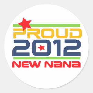 Adesivo T-shirts e presentes da Nana orgulhosa de 2012