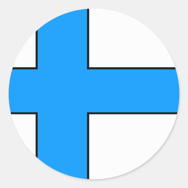 Adesivo T-shirts e presentes de bandeira finlandesa (Frente)