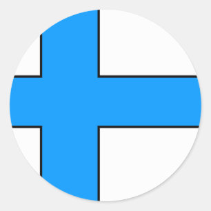 Adesivo T-shirts e presentes de bandeira finlandesa