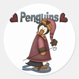Adesivo T-shirts e presentes de pinguim-neve