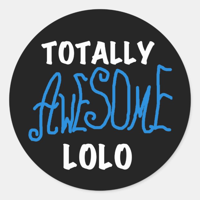 Adesivo T-shirts e presentes, totalmente incríveis, azuis (Frente)