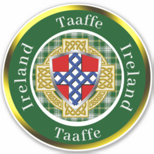 Adesivo Taaffe Irish Shield/Celtic Cross Personalizado