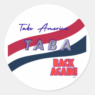 Adesivo TABA political take America back again