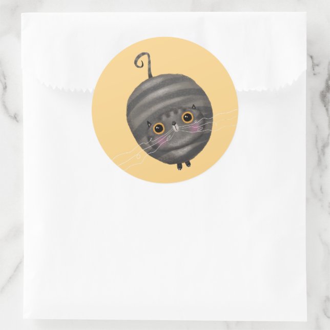 Adesivo Tabby Cat (Bolsa)