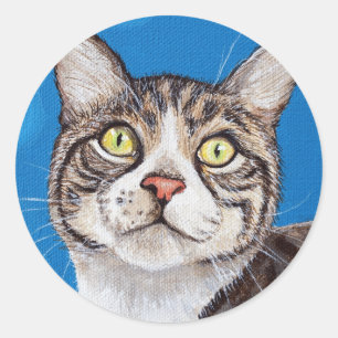 Adesivo Tabby Cat Painting