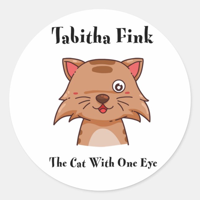 Adesivo Tabitha Fink Round Sticker (Frente)