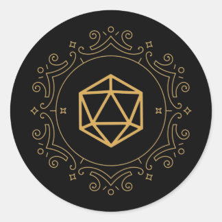 Adesivo Tabletop de Bronze de Monograma D20