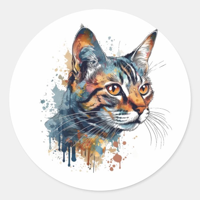 Adesivo Tabulação de aquarela (Frente)