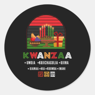 Adesivo Taça Da América Africana Ou Kwanzaa Kinara Ou Kwan