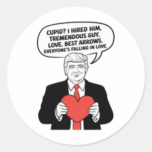 Adesivo Taça Trump Cupid Eu O Contratei Cara Tremendo Melh