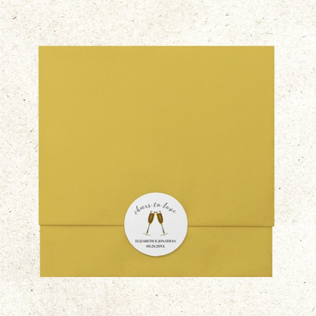 Adesivo Taças de Champanhe Para o Amor (Criador carregado)