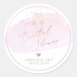 Adesivo Taças de Champanhe Rosa, Chuveiro de Noiva Aquarel