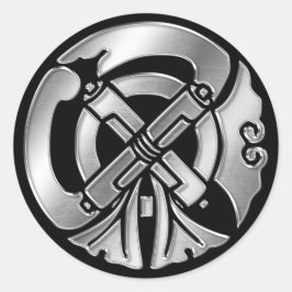 Adesivo Tachibana Clan Kamon Silver Chrome