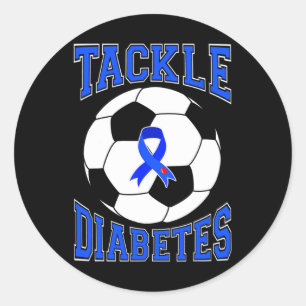 Adesivo Tackear Awarenes da Diabetes Azul do Futebol