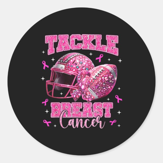 Adesivo Tackle Breast Cancer Awareness American Football N (Frente)