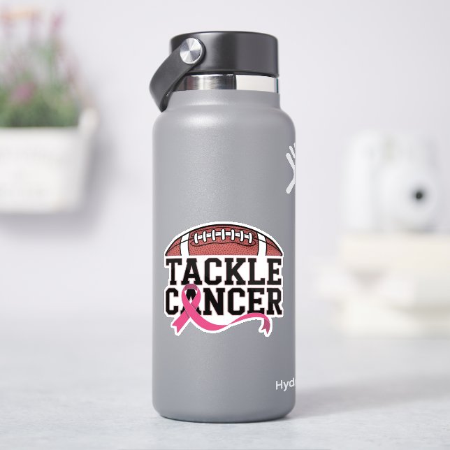 Adesivo Tackle Cancer Pink Ribbon Design (HidroFlask)