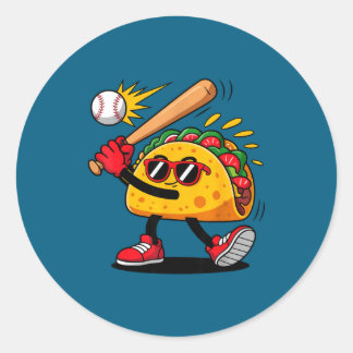 Adesivo Taco beisebol mexicano cinco de maio homens crianç