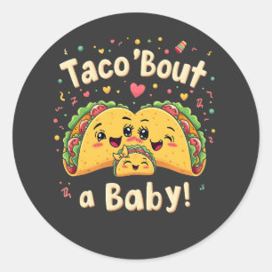 Adesivo Taco 'Bout a Baby Pregnancy Tao Cinco de Mayo'