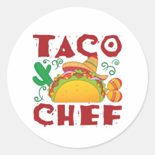 Adesivo Taco Chef Taco Truck