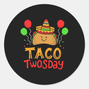 Adesivo Taco Cinco Cinco Dias De Mayo 2 Anos Menina Bir