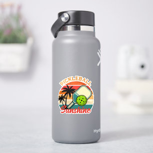 Adesivo Taco de Pickleball Vintage Clube Sunshine Retro