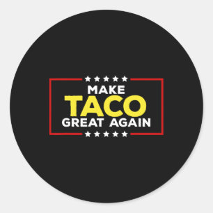 Adesivo Taco Engraçado Trump Sempre Desiste Faça Taco Gre
