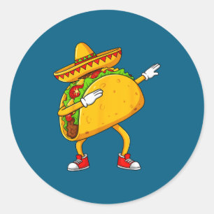 Adesivo Taco mexicano com dabbing engraçado cinco de maio