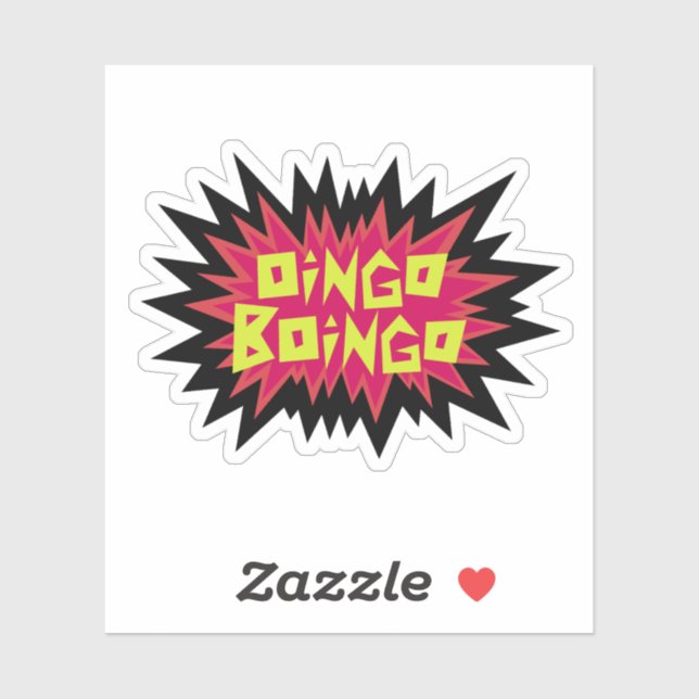 Adesivo Taco pontiagudo Oingo Boingo (Folha)