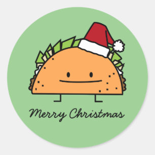 Adesivo Taco que veste a salsa da carne do escudo do Natal