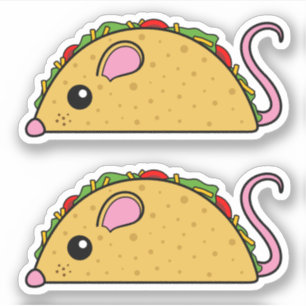Adesivo Taco Rat Vinil Stickers
