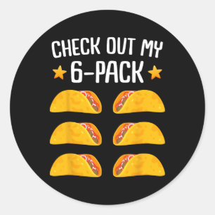 Adesivo Taco Six Pack Cinco De Mayo Fiesta Mens E Mulheres
