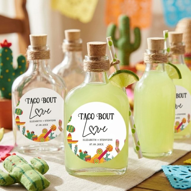 Adesivo Taco sobre a festa de noivado do amor (Criador carregado)