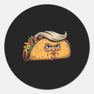 Adesivo Taco Trump Sempre Desiste Humor Político Alcatrão