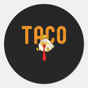 Adesivo Taco Trump - Trump Sempre Desiste Piada Trump