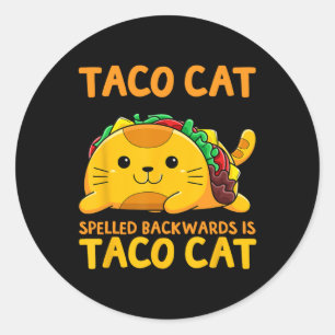 Adesivo Tacocat Espelhado Para Trás Camisa Taco Cinco De