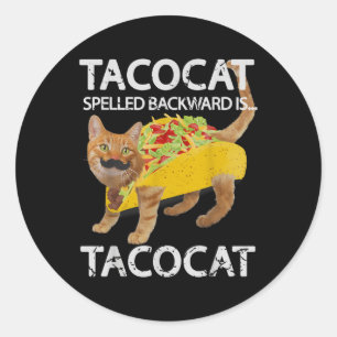 Adesivo Tacocat Funny Cat Taco Taco Taco Tacos de Gatinho 