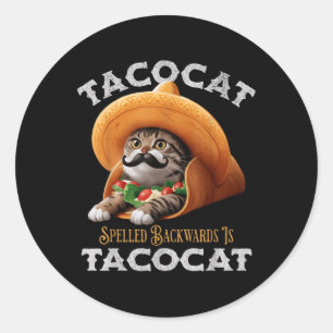 Adesivo Tacocat Ortografado Para Trás É Tacocat Comida Mex