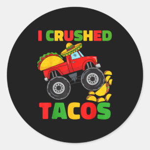 Adesivo Tacos amassados monstros cinco de maio caminhão mo