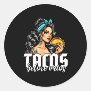 Adesivo Tacos antes de vatos engraçada mexicana chicana la