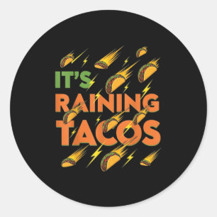 Adesivo Tacos Chovendo Engraçado Comida mexicana Humor Str