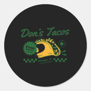 Adesivo Tacos de Don - Vamos Patriótico Engraçado Go Taco 