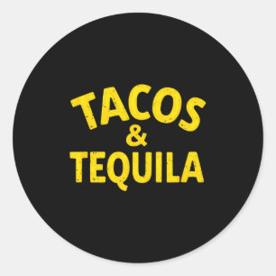 Adesivo Tacos de fiesta mexicana vintage &amp; bebida 