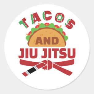 Adesivo Tacos e Jiu Jitsu