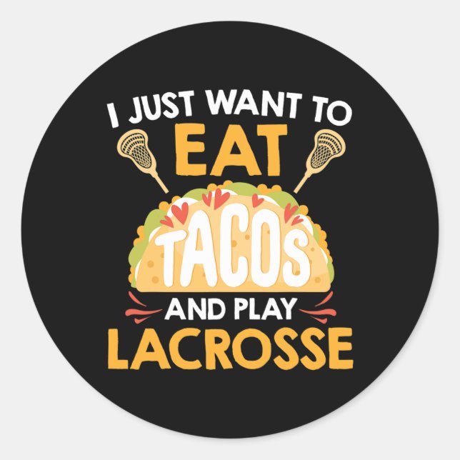 Adesivo Tacos E Lacrosse (Frente)